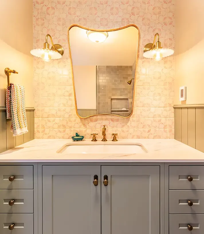 Bathroom renovation before and after design