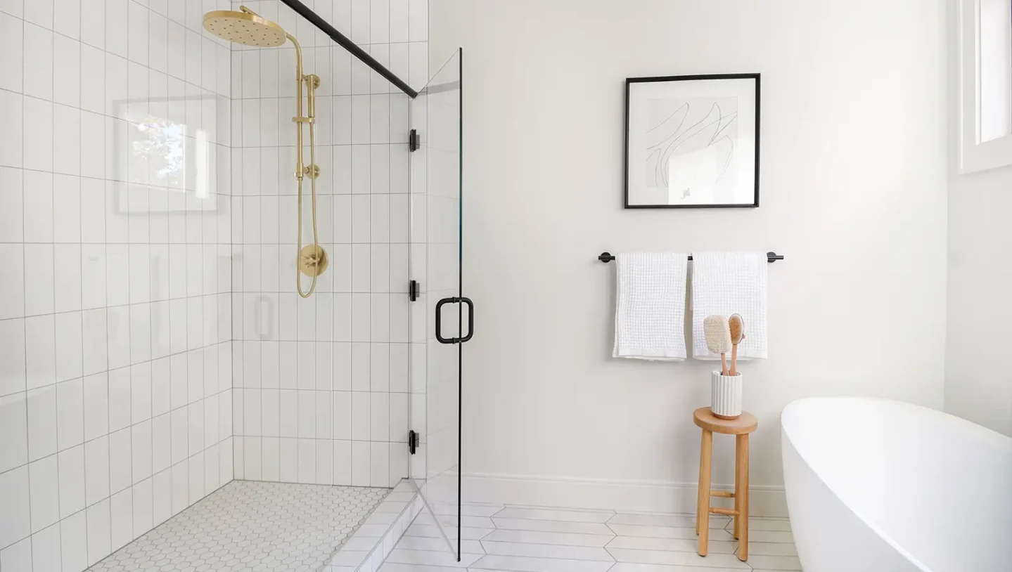 Contemporary bathroom remodeling interior